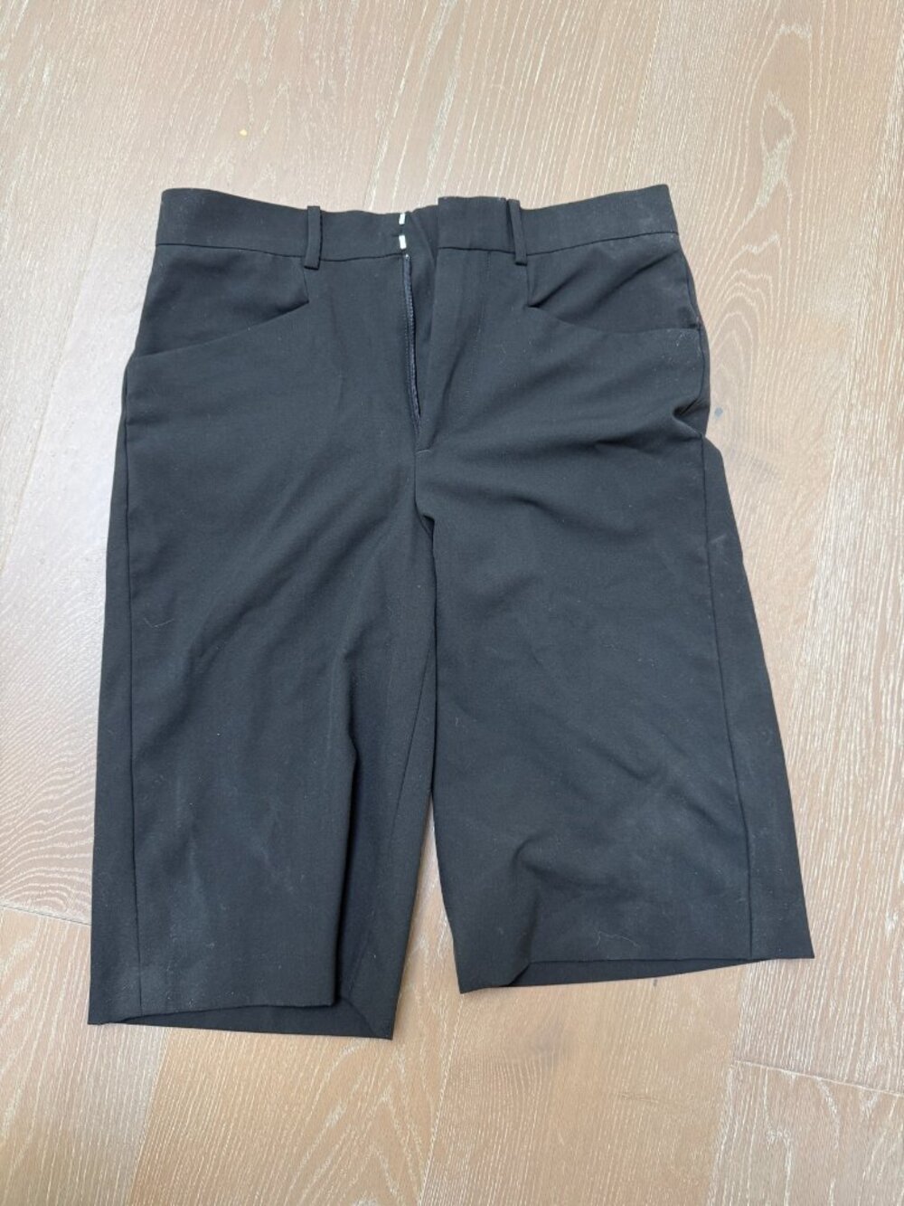 Zara Black Pleated Blazer Shorts - XS